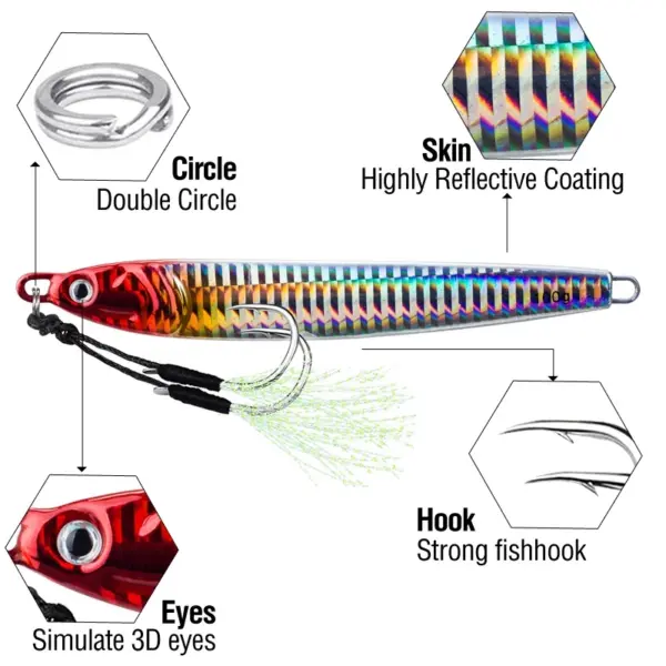 Luminous Fast Jigging Casting Lure - Type 4# - Image 4